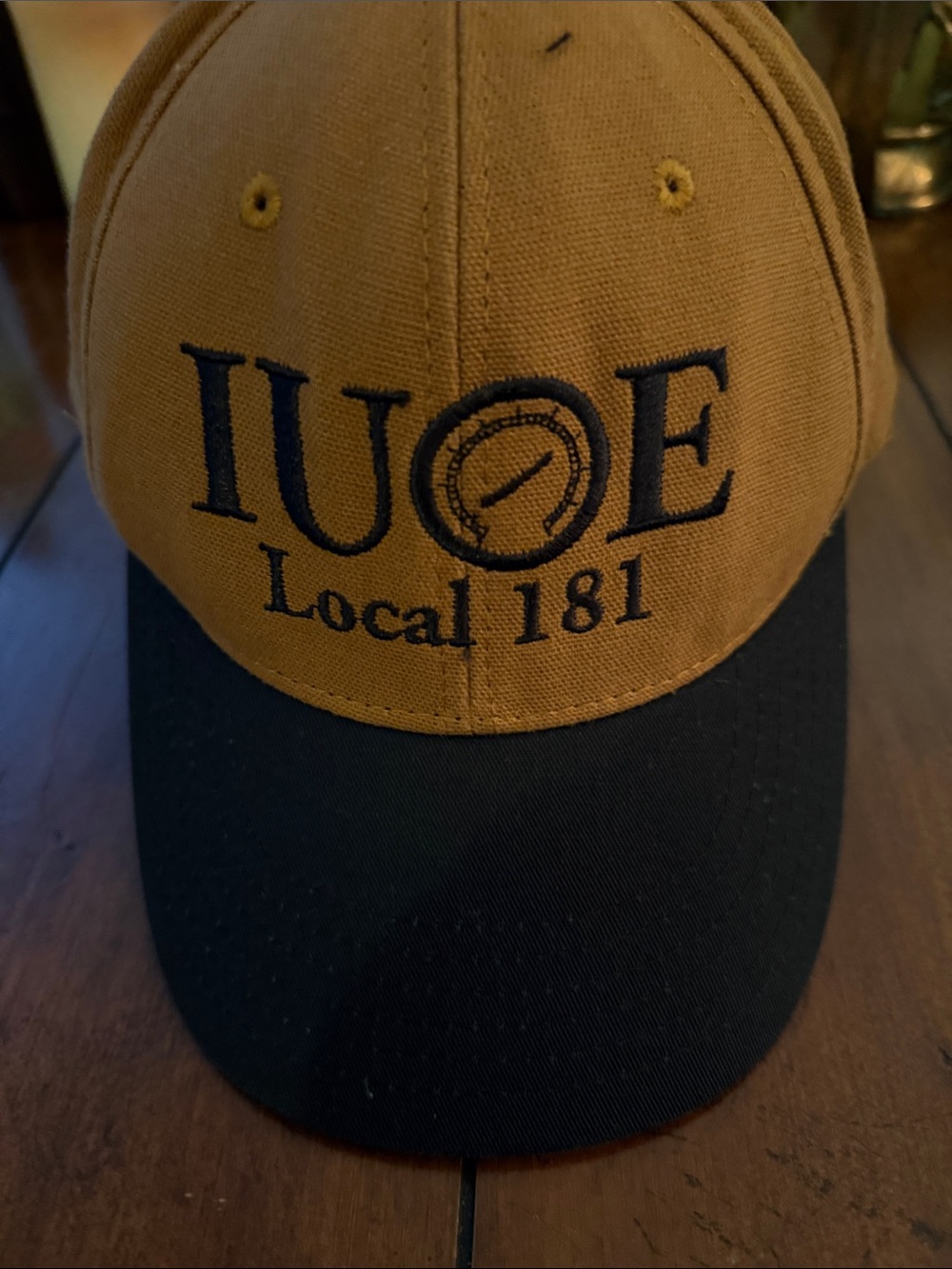 Local 181 Two-Tone Embroidered Cap - Brown and Black